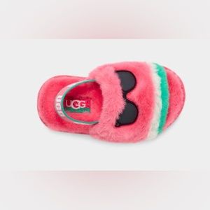 NWOT UGG Fluff Yeah Watermelon Stuffie - Toddler Size 7